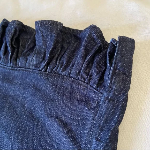 MaxMara Cotton Denim Dress, Midnight Blue - Sz 6 - Picture 5 of 7
